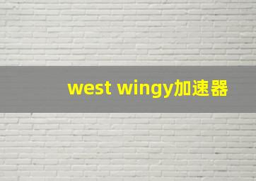 west wingy加速器